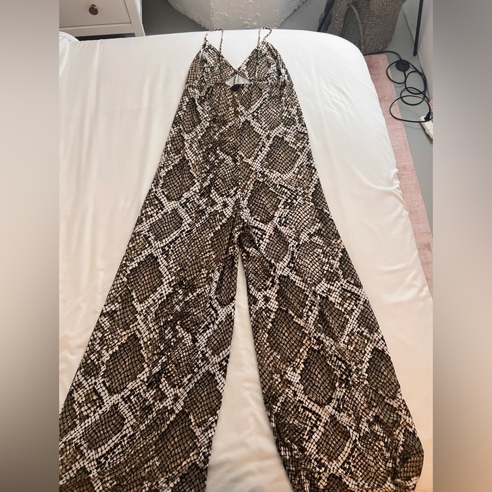 Norma Kamali Jumpsuit python snake print *last price $39